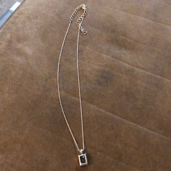 Blue Topaz Emerald Cut Necklace - Picture 4 of 4